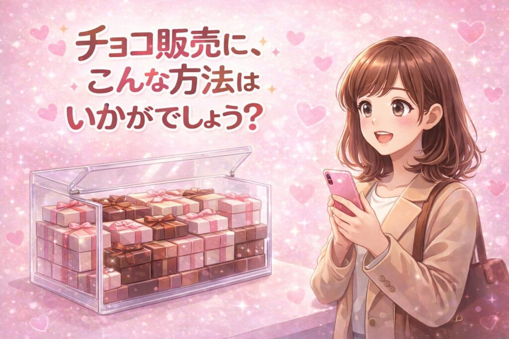 電気錠を活用したチョコレート無人販売の方法｜常温・冷蔵・24時間販売まで解説